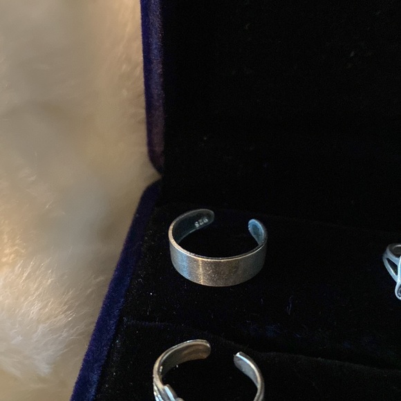 Set of 4 midi/ toe rings - Picture 2 of 8